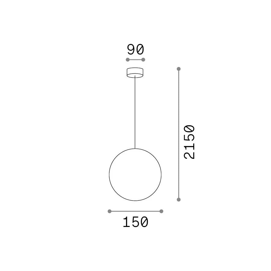 Lampadario A Sospensione Mapa 1 Luce G9 Bianco