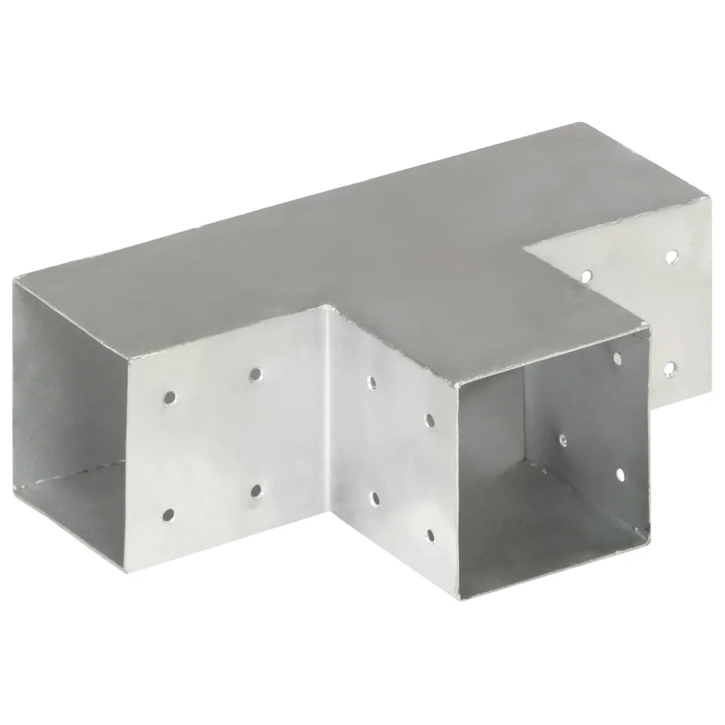 Connettore per Pali a Forma di T in Metallo Zincato 101x101 mm 145479