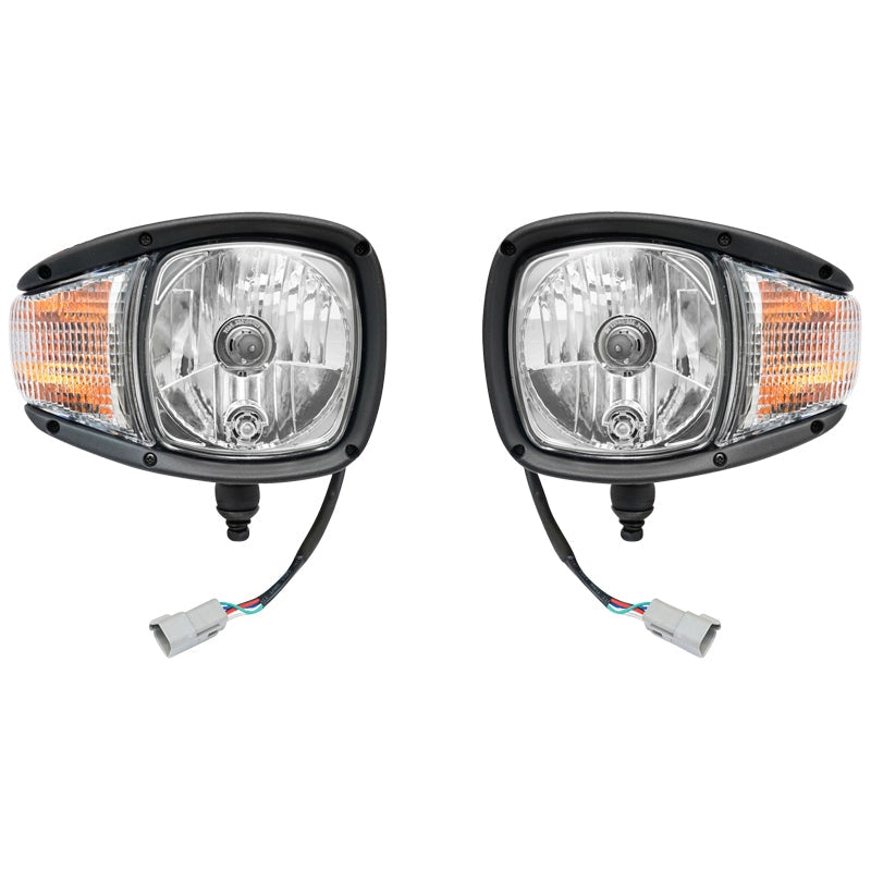 Set di fari anteriori con indicatori di direzione destro e sinistro 12V HR-A-030 Breckner Germany