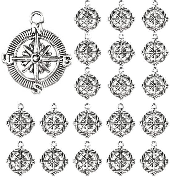 Accessori per abbigliamento - Hanger con compasso - 20 pezzi - Sostegno metallico - Decorazioni per autoaiuto - Porta chiavi - Duraturo e resistente