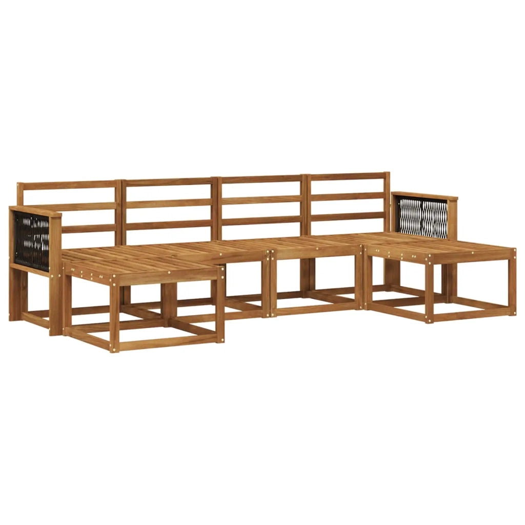 Set di divani da esterno 6 pcs Naturale