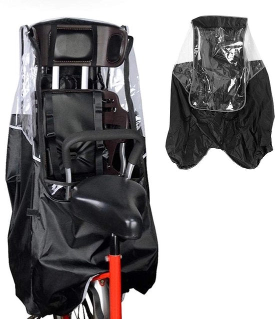 Impermeabile per Bicicletta - Uomo/Donna - Cappotto Regolabile - Protezione UV - Translucido - Materiale Duraturo 210D Poliestere - Impermeabile per Bicicletta