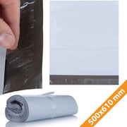 Buste da Spedizione Bianche 500x610 mm 100 Pezzi – LDPE Resistente, Impermeabile, Antistrappo