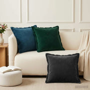 Cuscino con cuscino HOUTEN 6 pz Blu Velluto 934616
