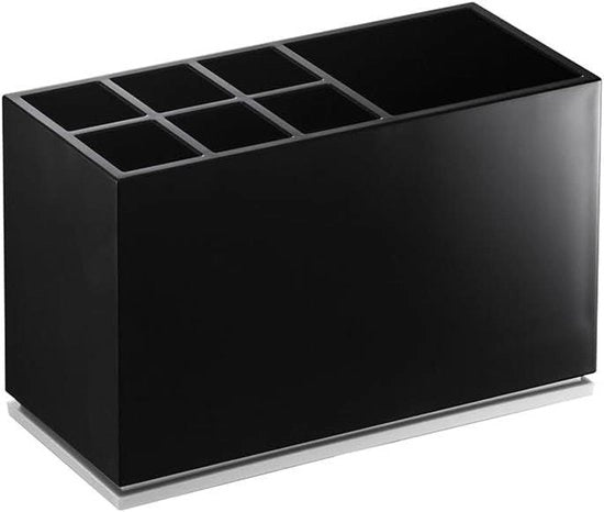 Sostegno Spazzola Dentale - Nero - ABS Plastica - 11 x 5 x 7 cm