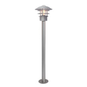 Paletto luce da giardino inox argento E27 60W Elstead