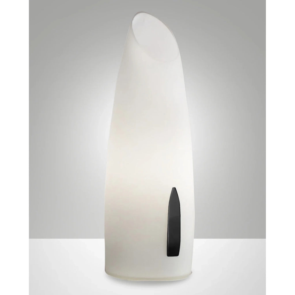 Lampada Da Tavolo Victoria Bianca 1 Luce Fabas Altezza 28 Cm Design Elegante