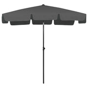 Ombrellone da Spiaggia-Ombrellone da mare Antracite 200x125 cm