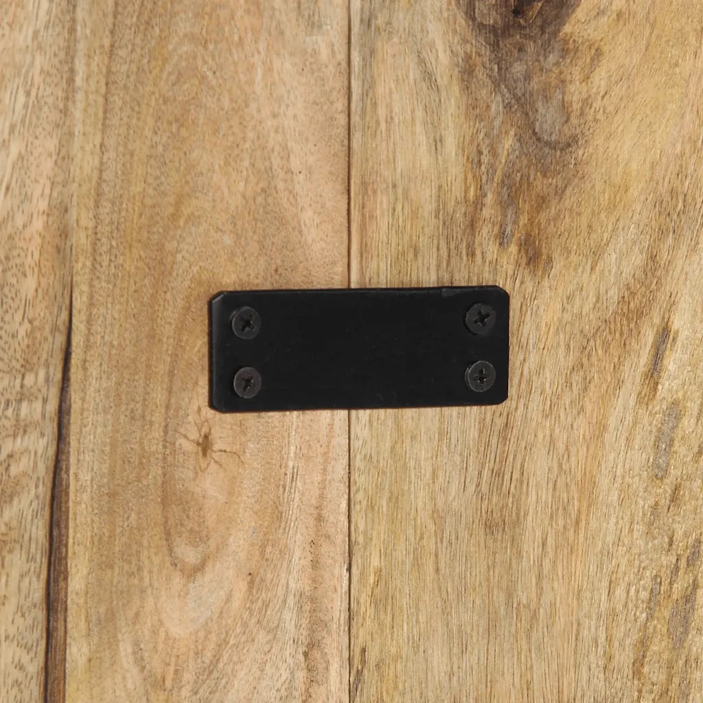 Testiera 200 cm in Legno Massello di Mango Grezzo 4017515