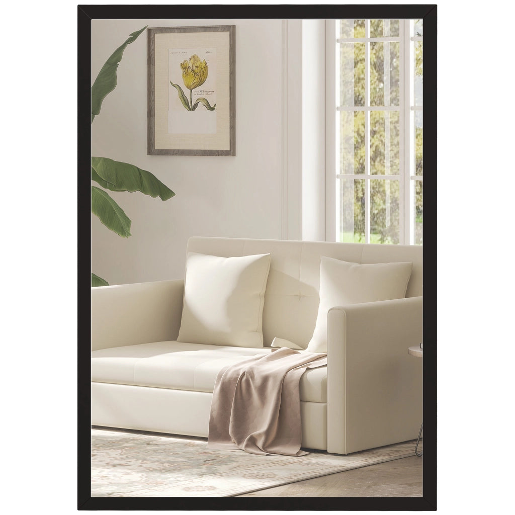 Specchio Rettangolare da Bagno ¨C Xylo ¨C Nero 50x70 cm
