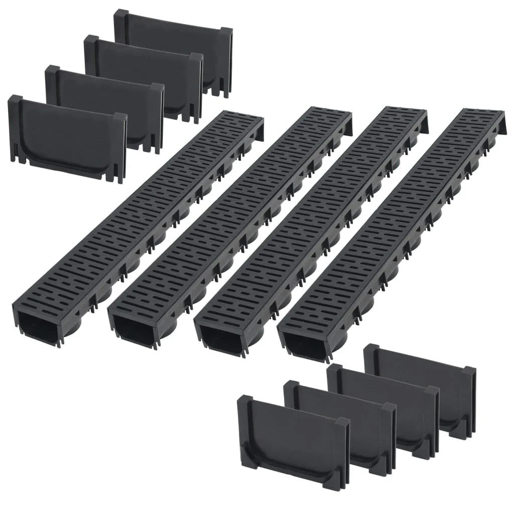 Canaletta di drenaggio in plastica da 4 pezzi lunga 4 m 02_0002995