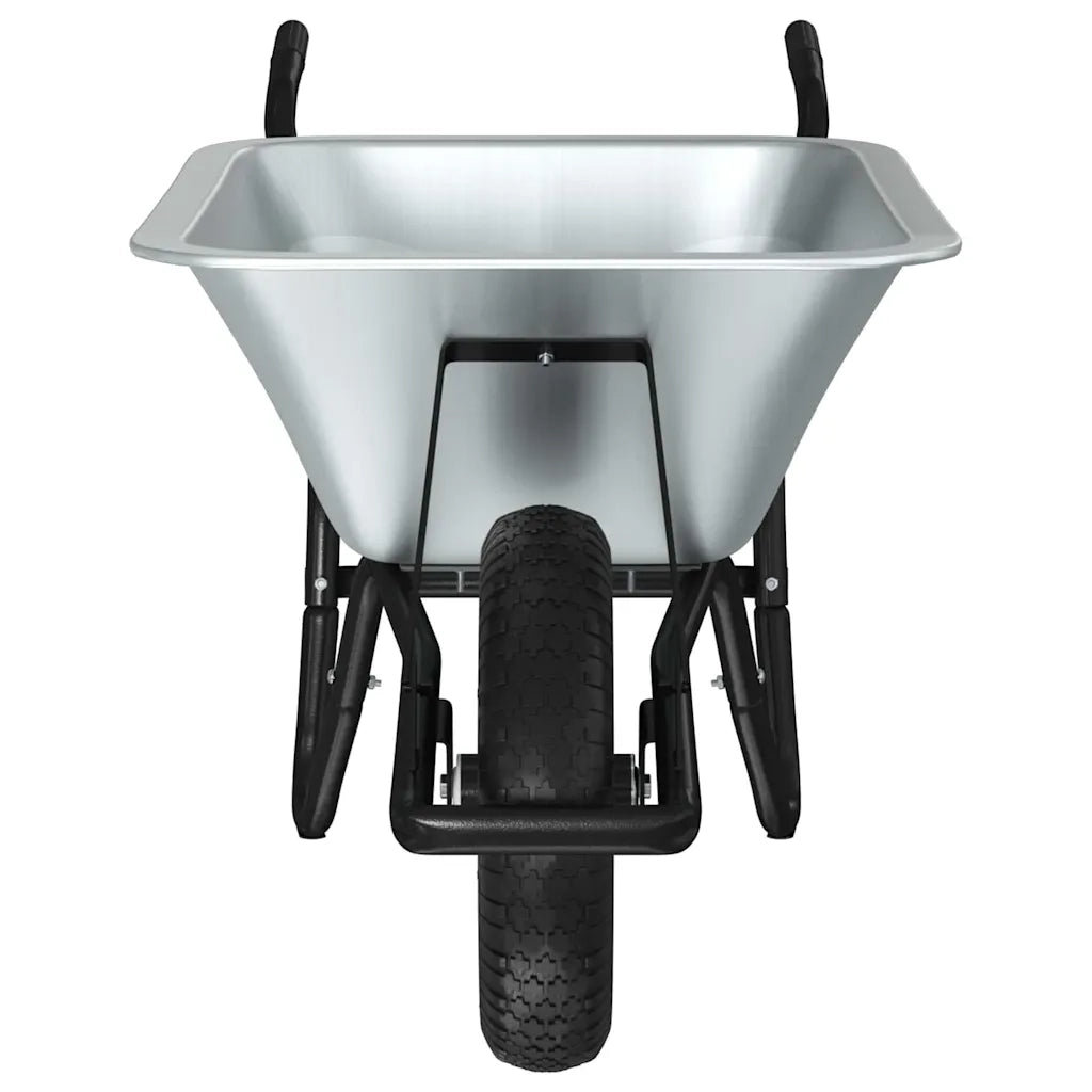 Carriole Argento e Nero 141 x 60 x 57 cm Acciaio 42007973