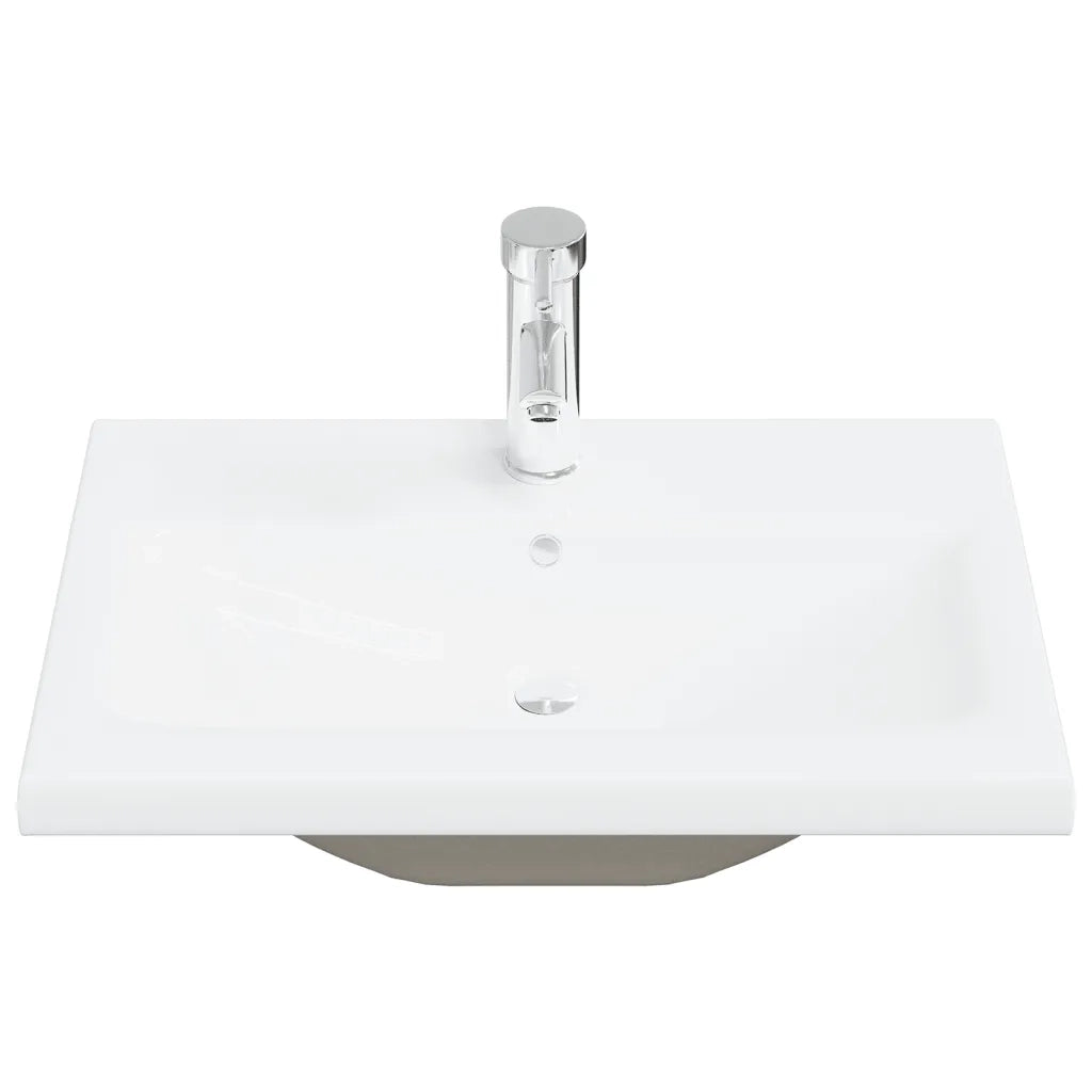 Set Mobili da Bagno 2 pz in Ceramica e Legno Multistrato 3307662