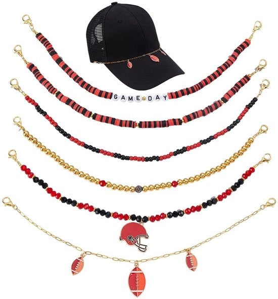Set di 6 cinture per casco per feste sportive