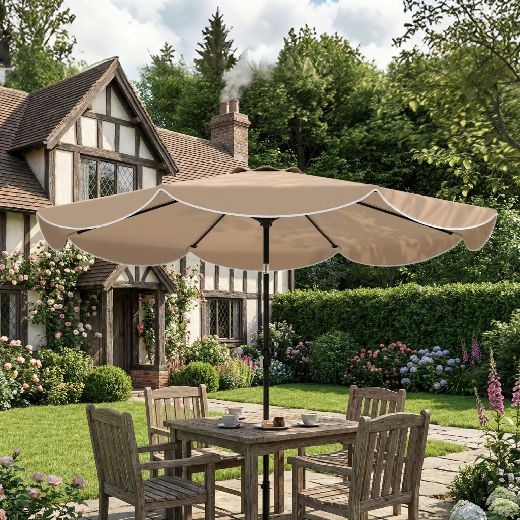 Ombrellone da Giardino ¨C Minimal ¨C Beige ?270 cm