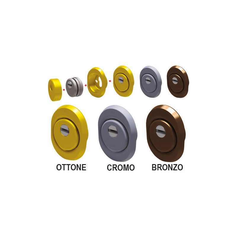 Defender Ø50x15 mm con piastrina antistrappo e finitura cromo satinato – Securemme