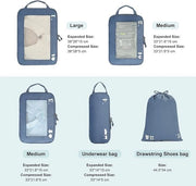 Set di organizzatore per bagagli 5 pezzi