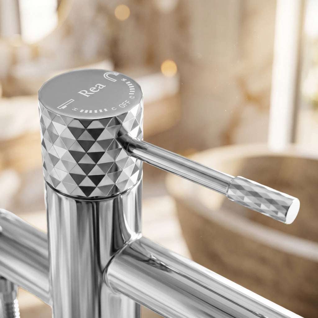 Rubinetto Indipendente Rea Lungo Diamond Chrome