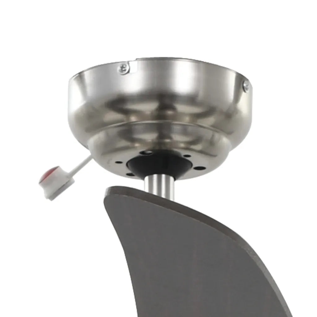 Ventilatore da Soffitto Decorato con Luce 128 cm Marrone 50539