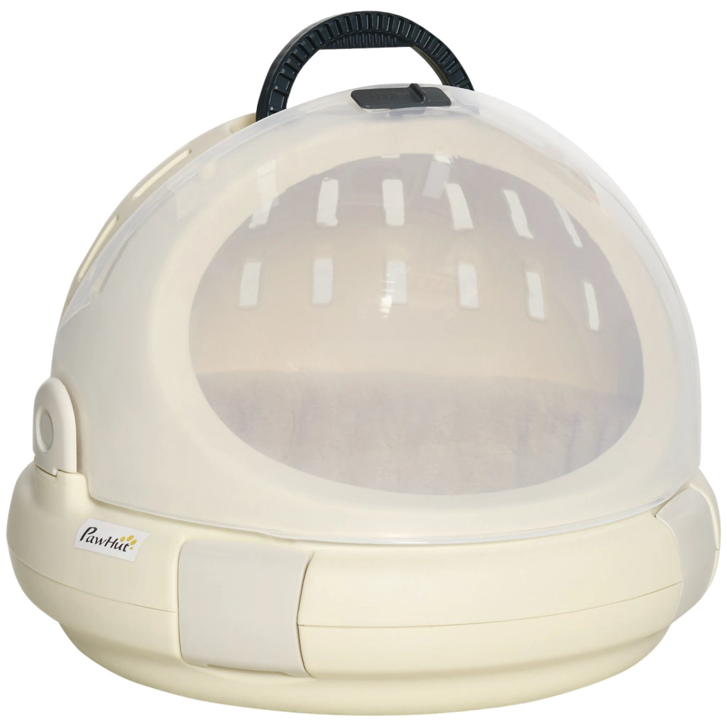 Trasportino Portatile per Gatti e Cani ¨C Xylo ¨C Beige 41x41x35cm con Cuscino Removibile