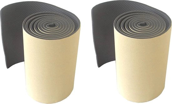 Bump Stop Self-Adesivi per Garage, per Edifici Industriali e Magazzini, 200 x 20 x 0,5 cm, Nero (2 pezzi)