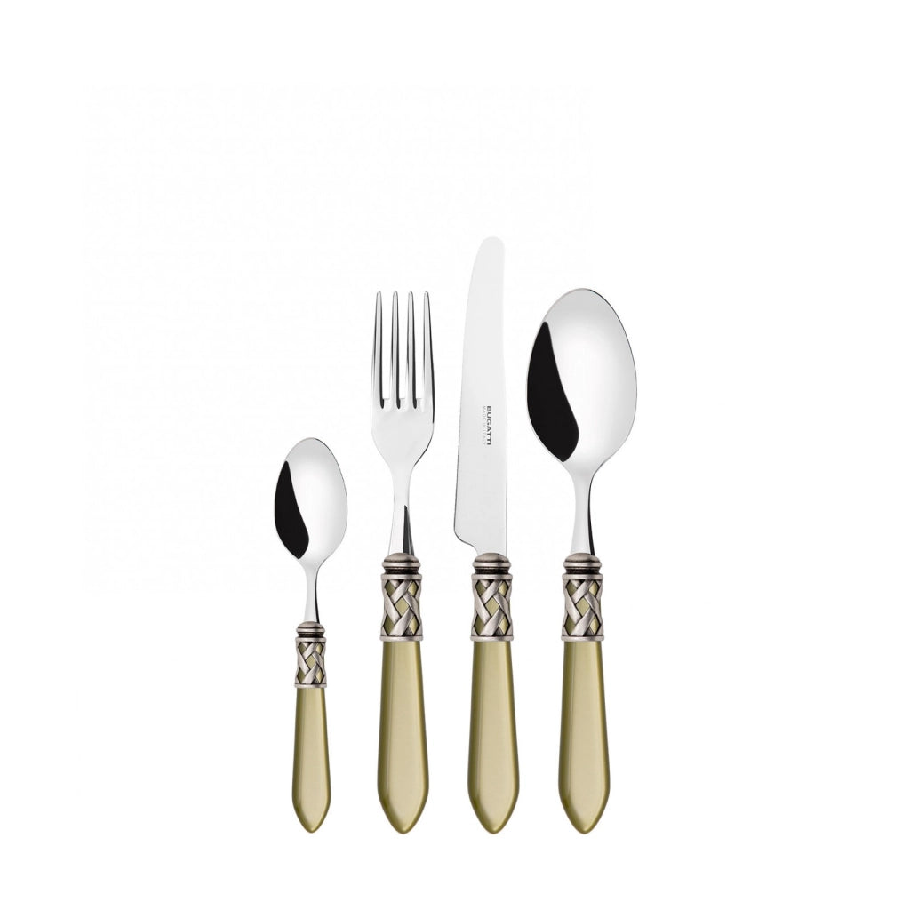 ALADDIN Ghiera Argento Anticato, Posate Set 24pz, Scatola