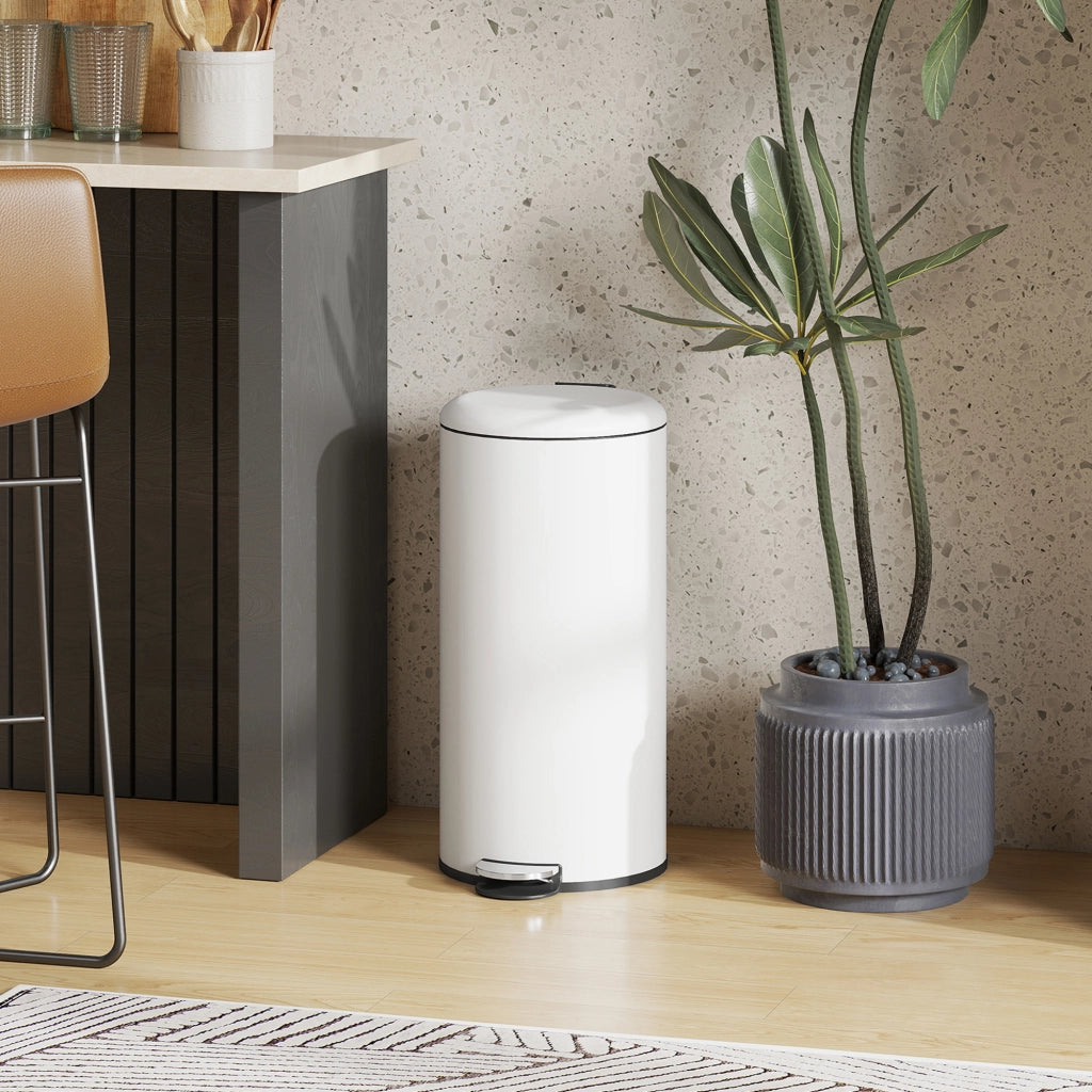 Secchio per Rifiuti 30L ¨C zephmum ¨C Cremewei?