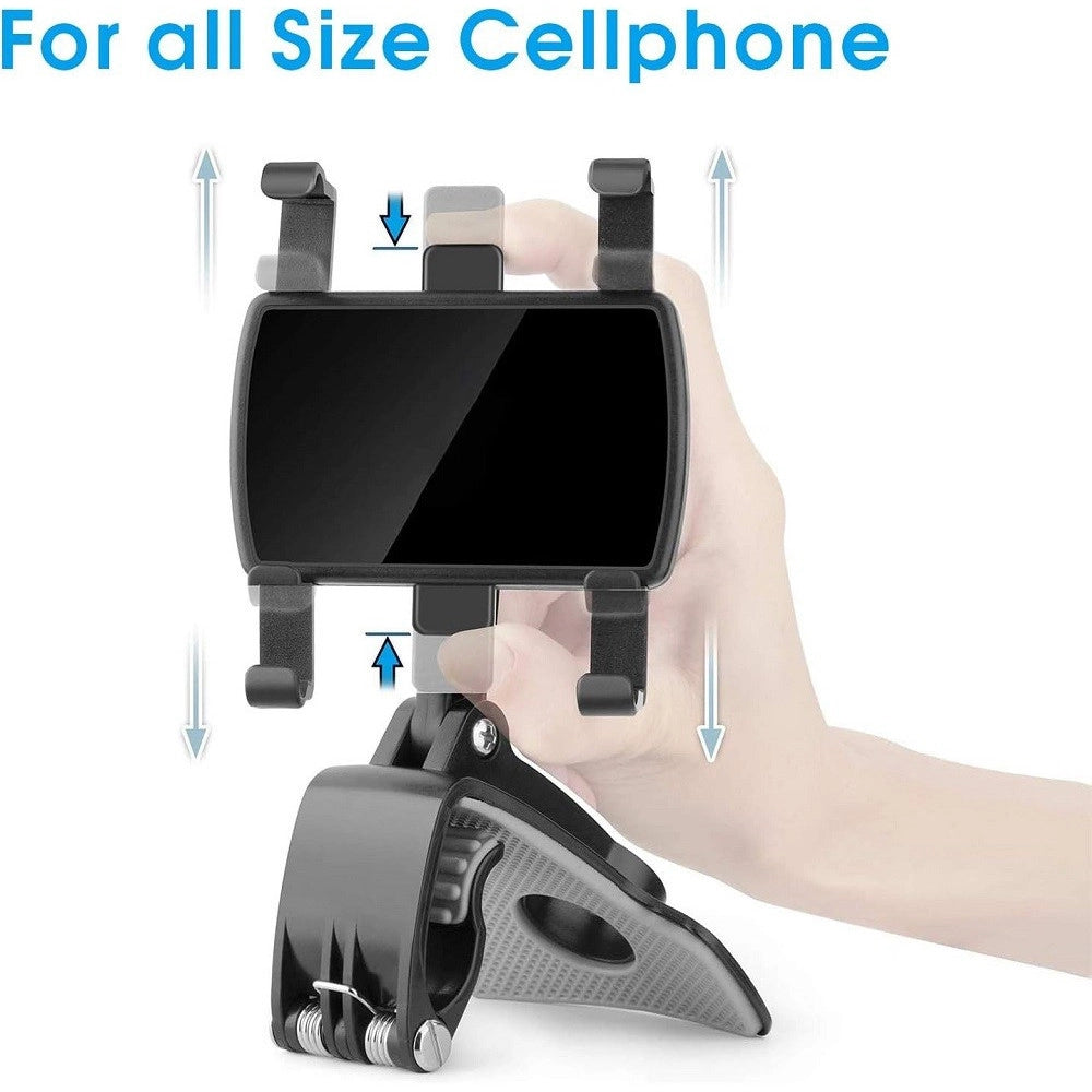 Trade Shop - Supporto Per Cellulare Da Auto Girevole A 360° Per Smartphone Da 4 A 7 Pollici -