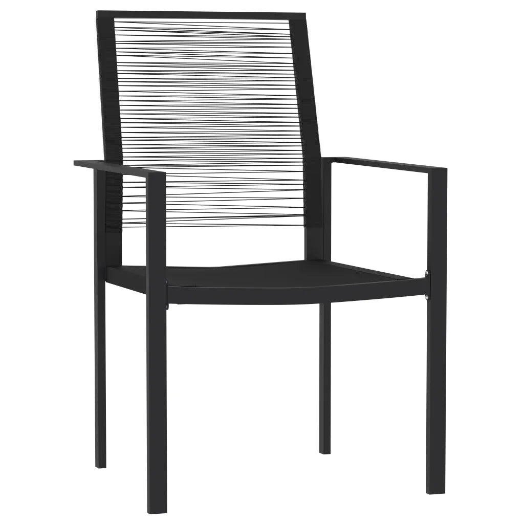 Set da Pranzo da Giardino 7 pz Nero 3099206