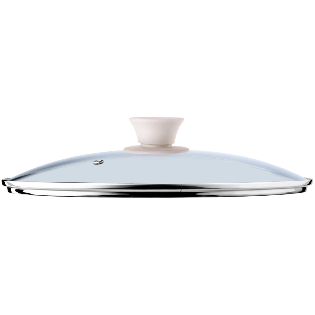 Coperchio in vetro KADAX da 26 cm, universale, resistente al calore, per pentole e padelle.