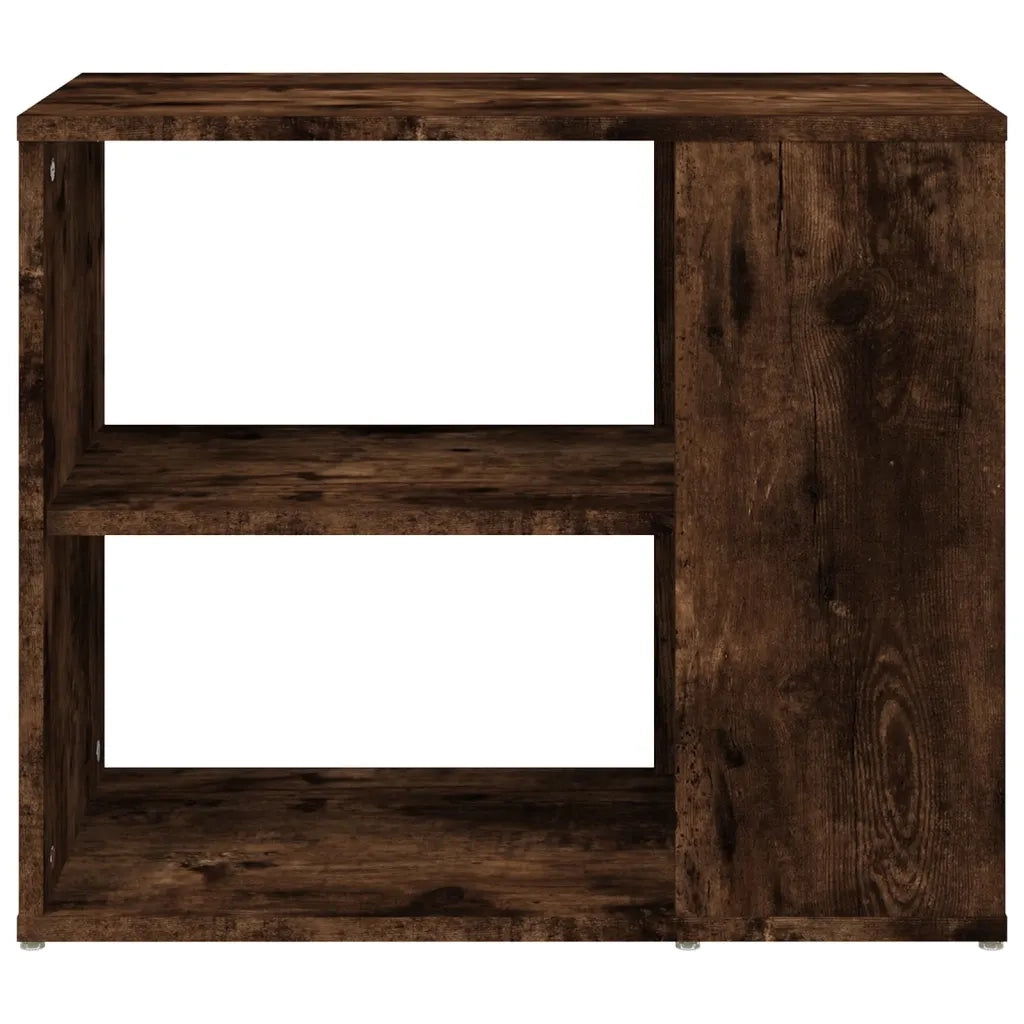 Mobiletto laterale in rovere affumicato pratico contenitore 60 x 30 x 50 cm legno composito marrone 02_0048244