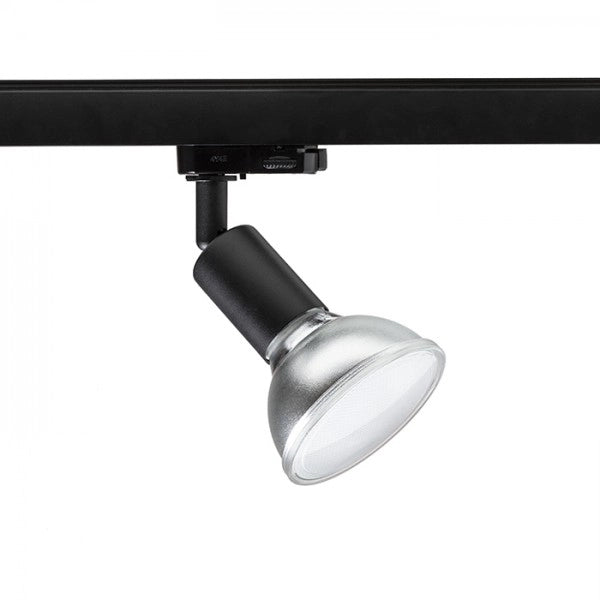 Faretto Lampada FAX E27 per binario trifase nero  230V E27 25W