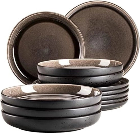 Set di bordo 12 pezzi - Set di servizio per bordo - Grigio