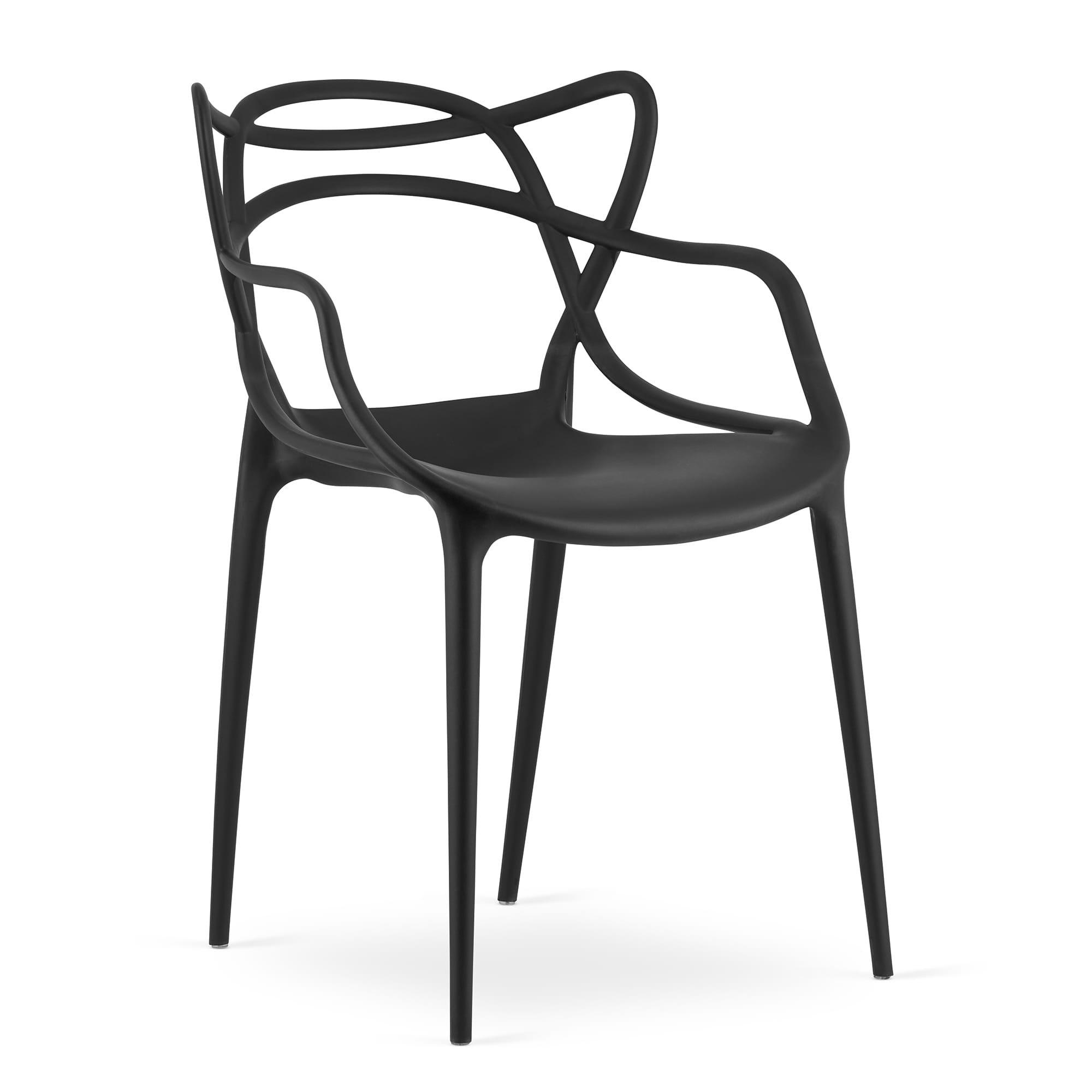 Sedia VALORA KATO - Design ergonomico moderno, nero x 4