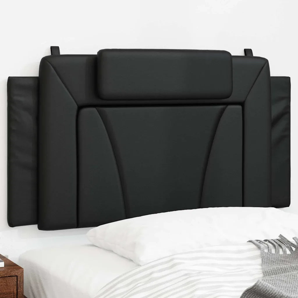 Cuscino Testiera-Cuscino per Testiera Viana Nero 100 cm in Similpelle