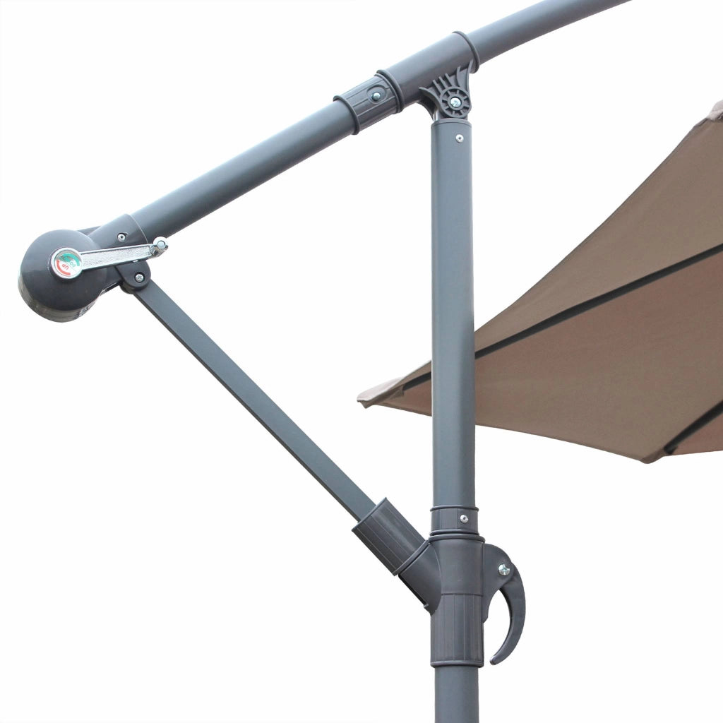 Ombrellone rotondo eccentrico, ø3,5m, talpa