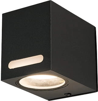 Applique esterna Nowodvorski Assos nera alluminio GU10 IP54