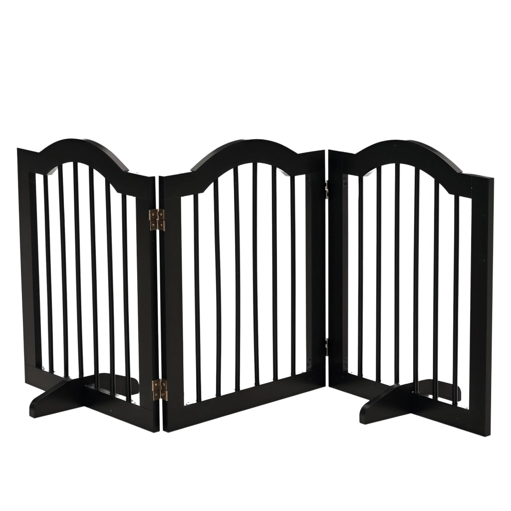 Barriera di Sicurezza Pieghevole per Cani ¨C Minimal ¨C Nero 154.5x29.5x61 cm