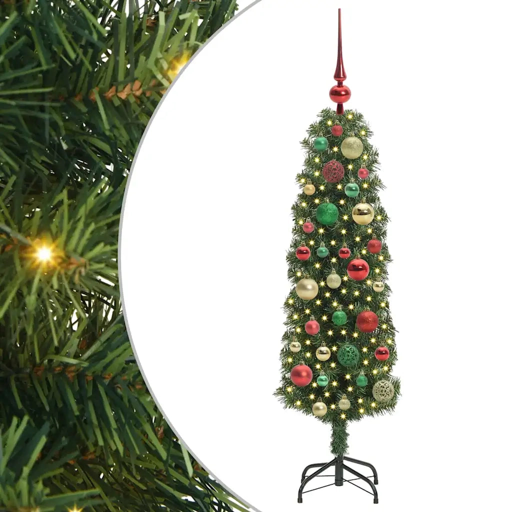Albero di Natale Artificiale-Albero Natalizio con 150 LED Verde 120 cm 378683