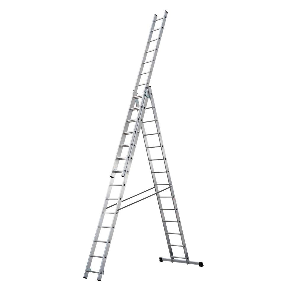 Scala Trasformabile Tripla in Alluminio Scorrevole Gierre Formato: 3x12