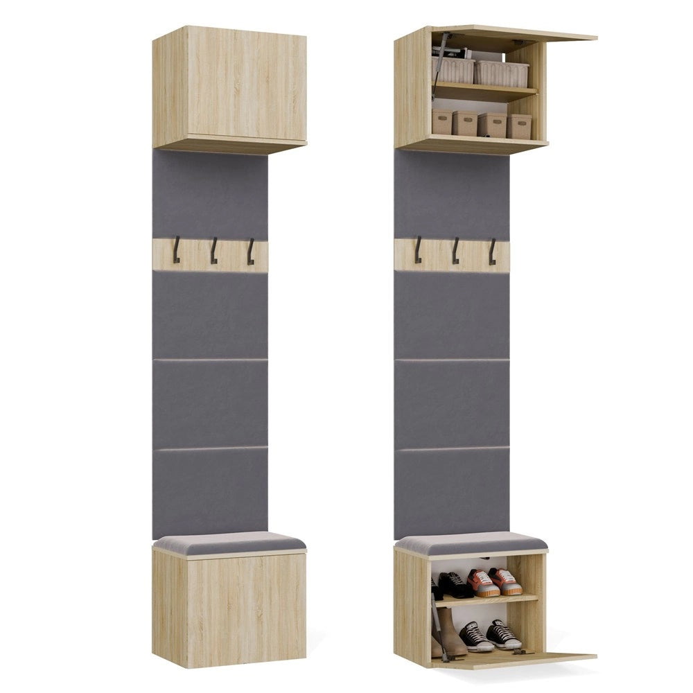 Guardaroba appendiabiti HAGA 1w rovere sonoma