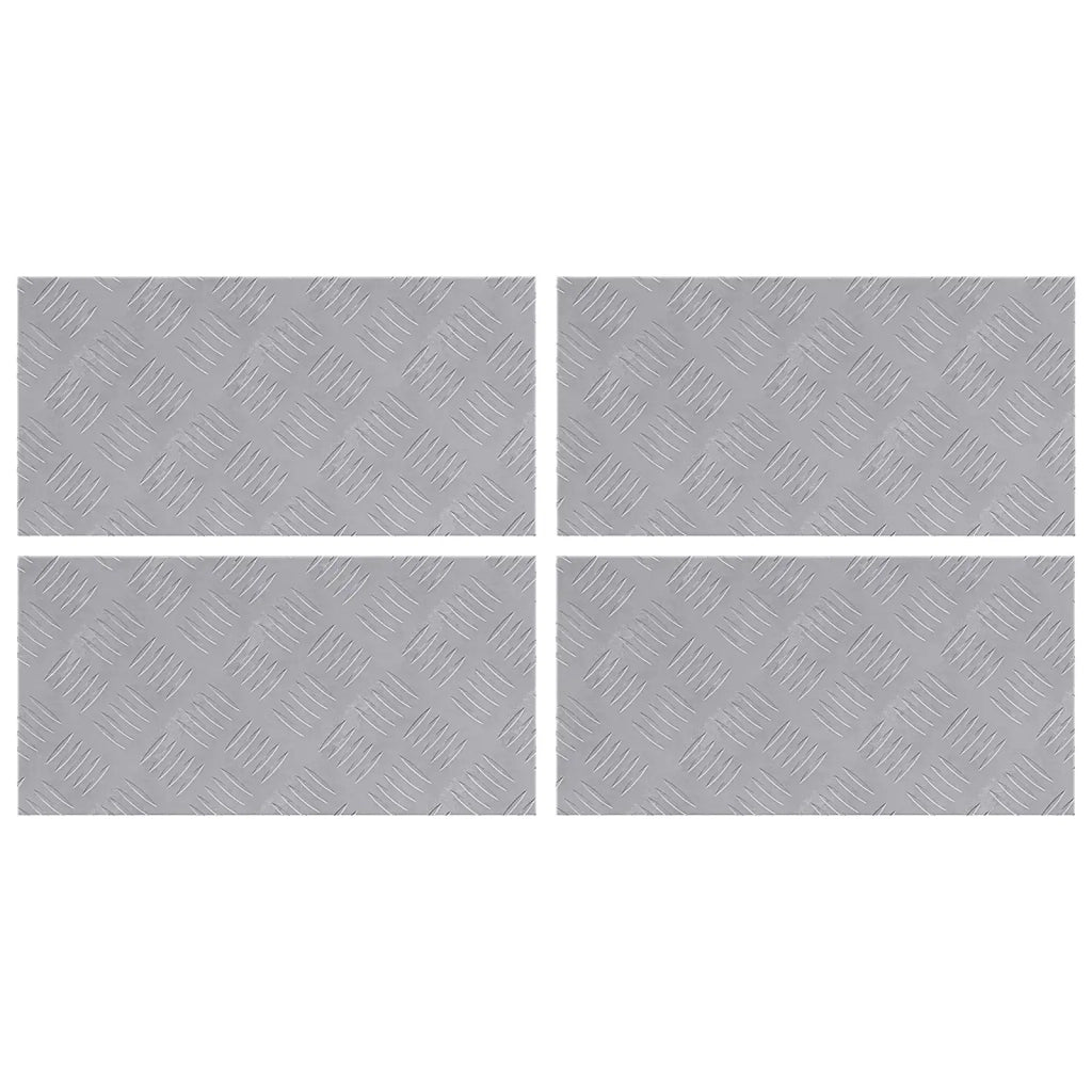 Gradini per Scale 4 pcs Argento 50 x 25 cm Alluminio 4104272