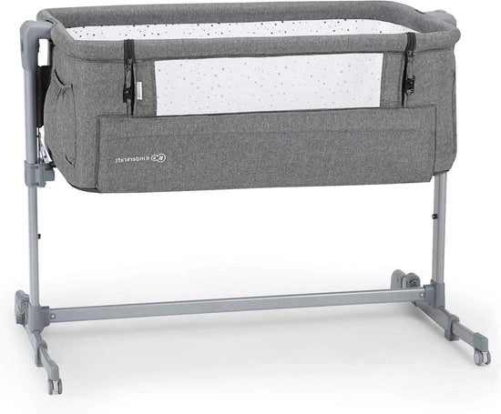 Letti a scomparsa per bebè con sistema di apertura e chiusura - Co-sleeper per bambini - Regolabile in altezza - Color beigio - Con materasso - Co-sleeper per letto a scomparsa