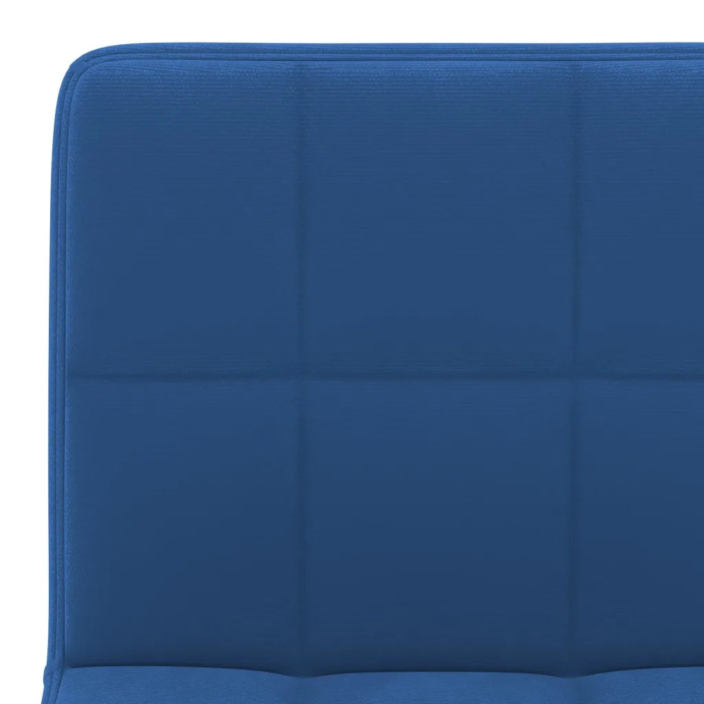 Sgabelli da Bar 2 pz Blu in Velluto 334309