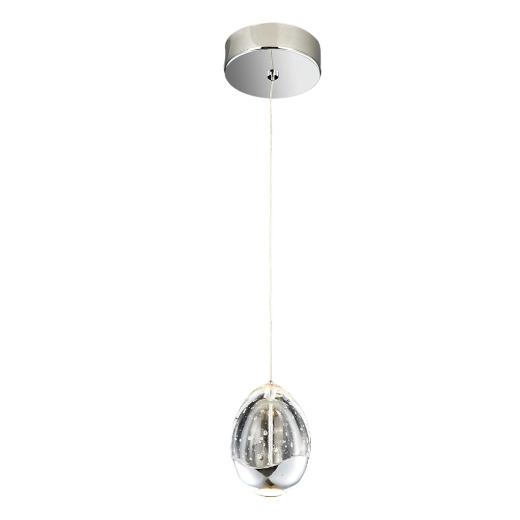 Lampada a sospensione Italux Huelto LED 4,8W cromo