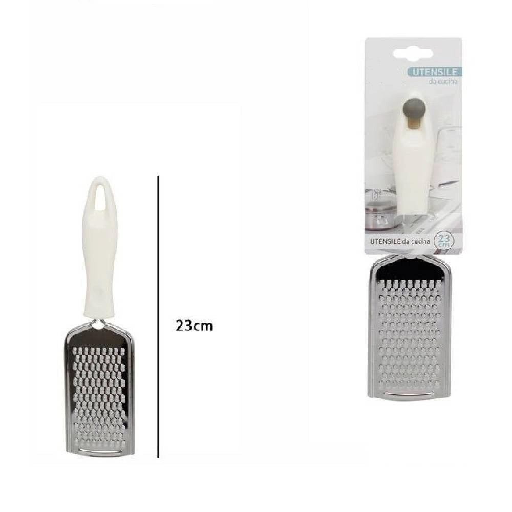 Trade Shop - Grattugia Manuale Verticale Manico In Plastica Gratta Formaggi 23cm Cucina 66166 -