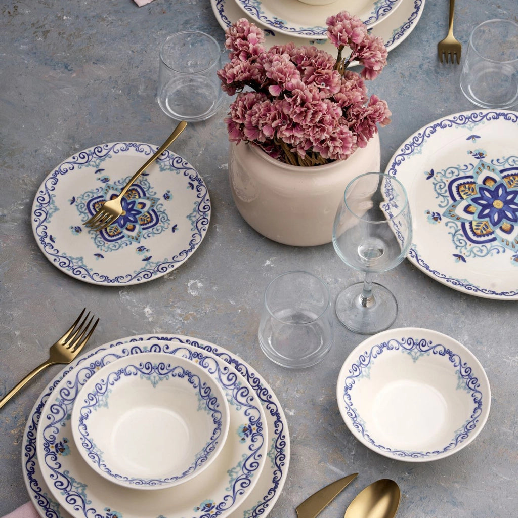 Niralino, Servizio Piatti set da 24, Multicolore