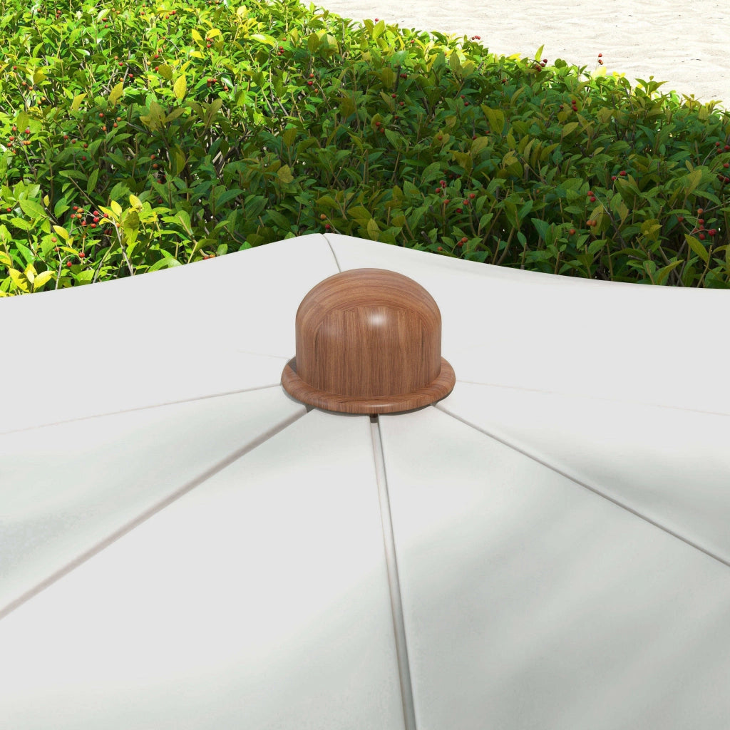 Ombrellone da Giardino con Frange ¨C Minimal ¨C Grigio ?190x210 cm