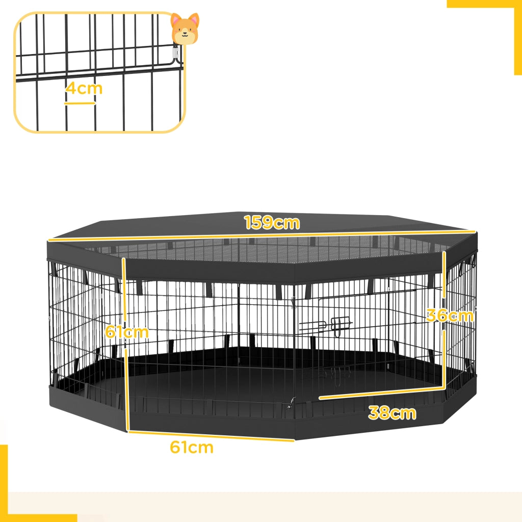 Recinto per Cani ¨C Minimal ¨C 61x61 cm Nero
