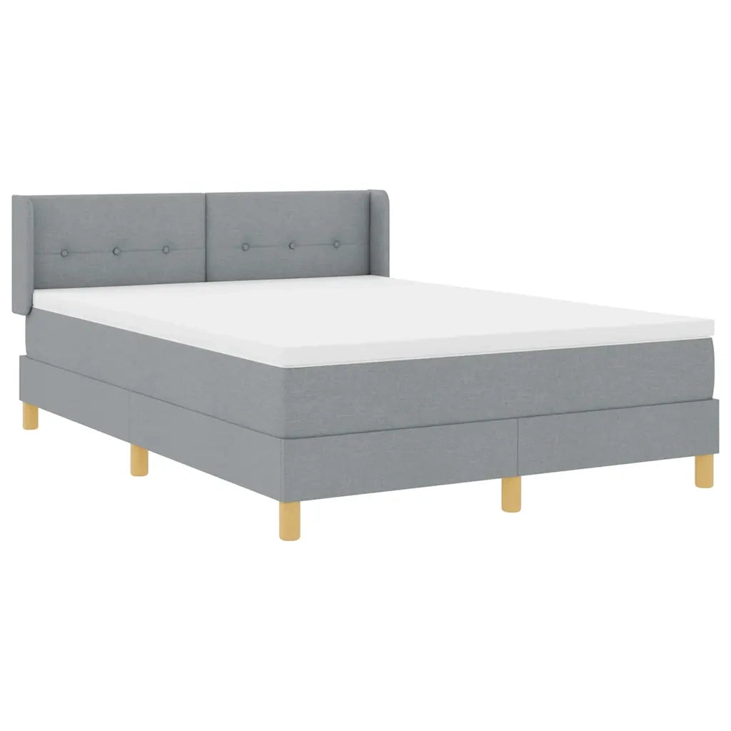 <strong>Letto a Molle< / strong> Grigio chiaro 140 x 200 cm